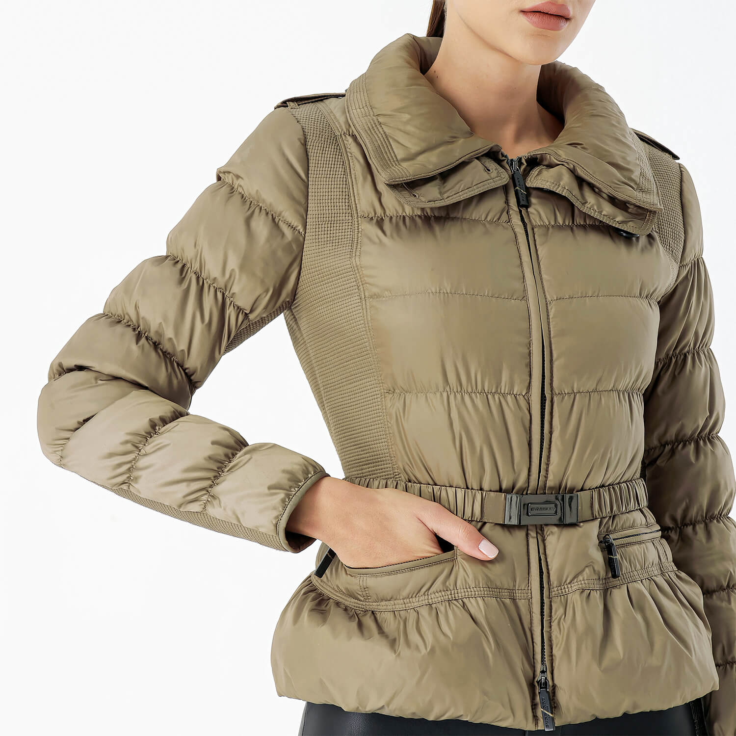 Burberry - Brown Puffer Classic Coat